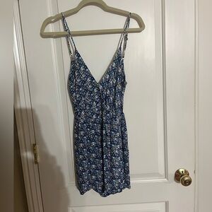 Francesca’s blue patterned romper